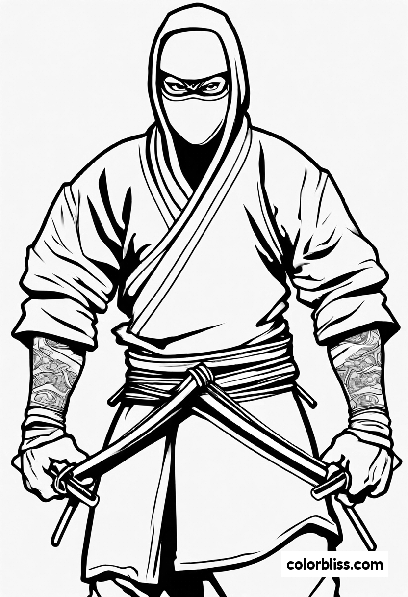 1 Ninja Coloring Pages ColorBliss