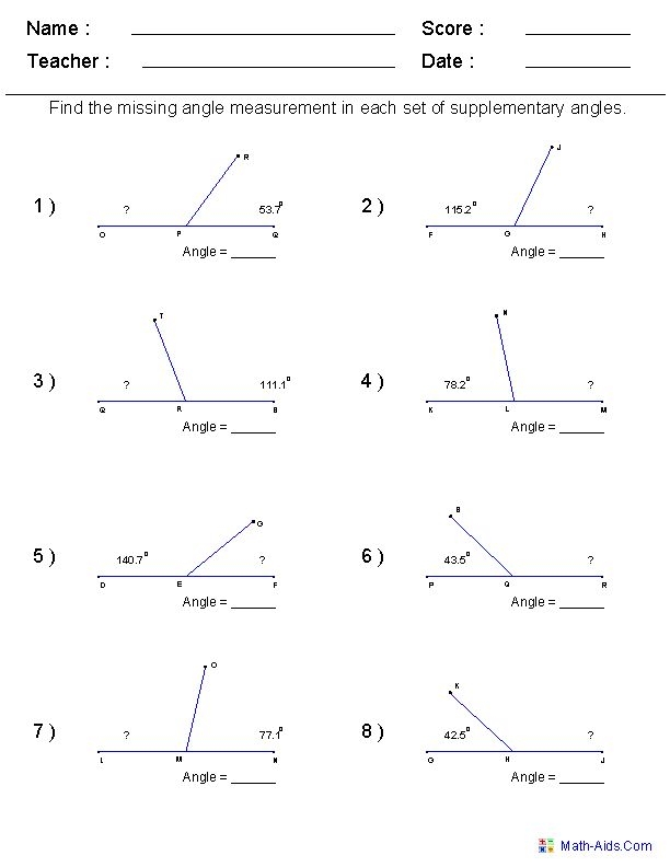 10 6Th Grade Geometry Worksheets Worksheets Decoomo