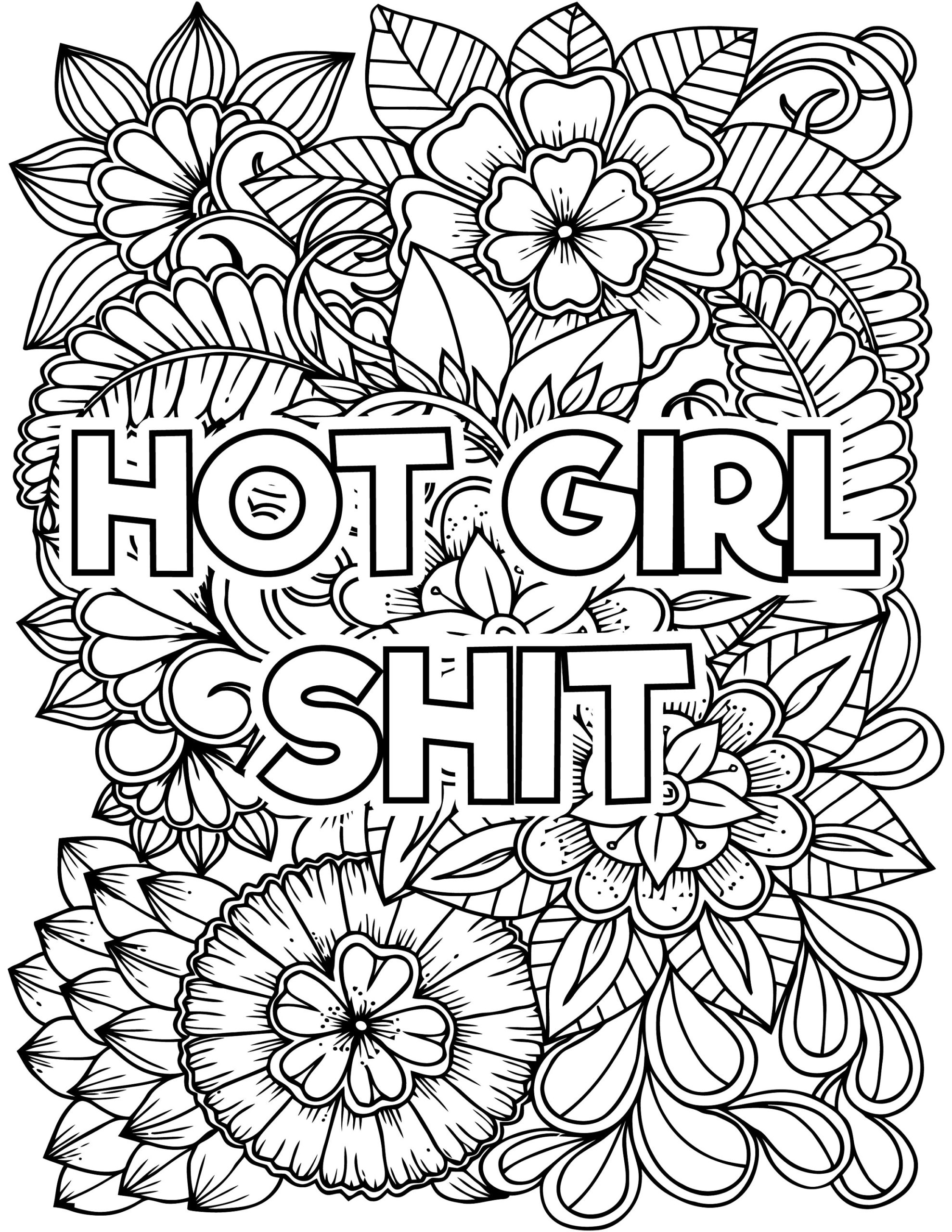 10 Adult Curse Words Coloring Pages Adult Coloring Pages Etsy Canada 