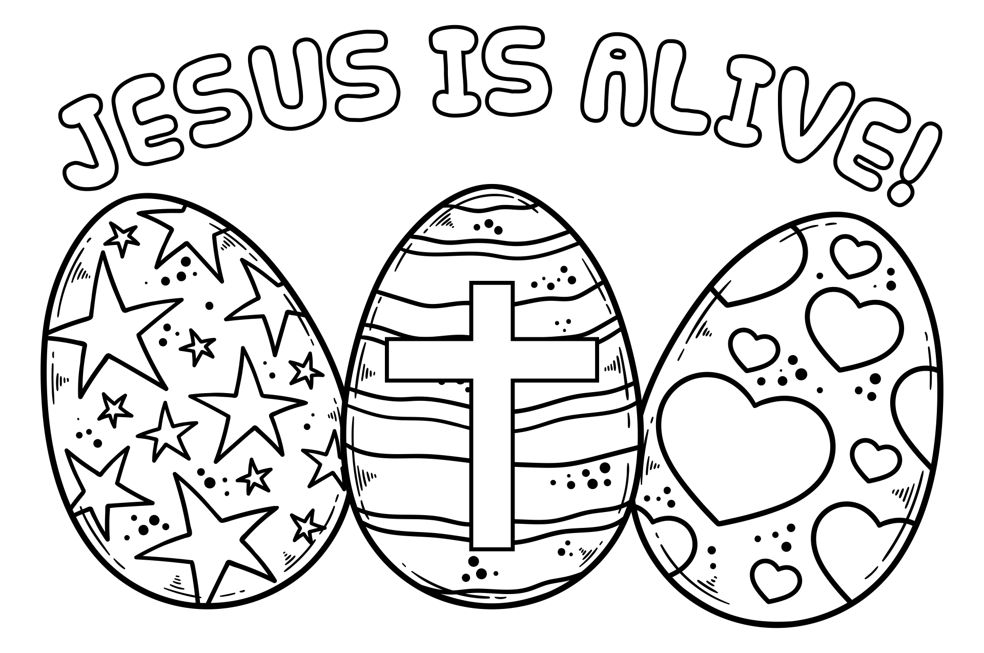 10 Best Free Printable Christian Easter Coloring Pages Printablee