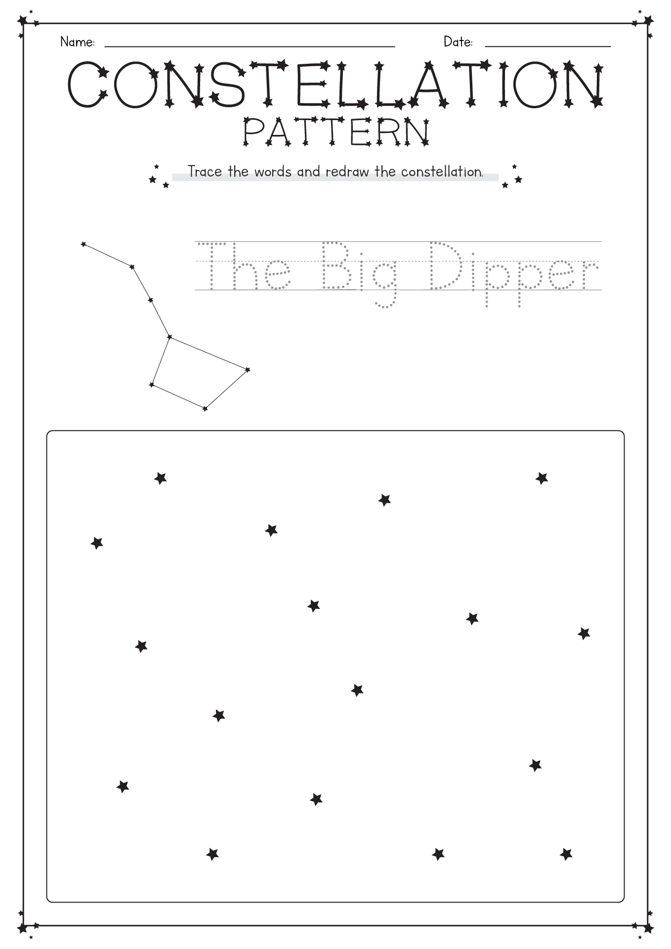 10 Constellation Connect The Dots Worksheet Free PDF At 