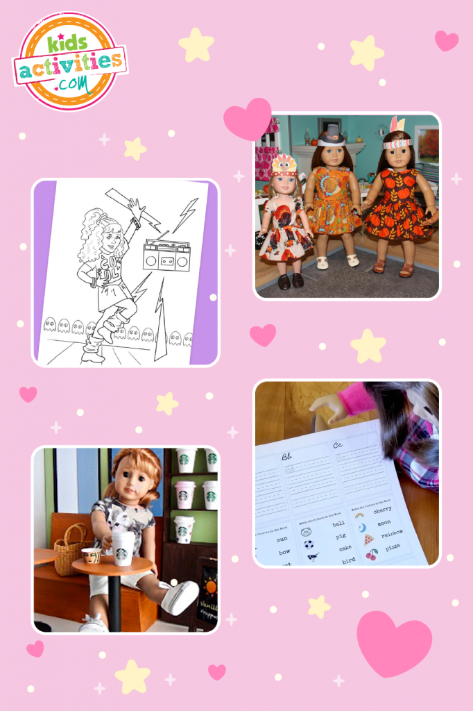 american girl printables cards