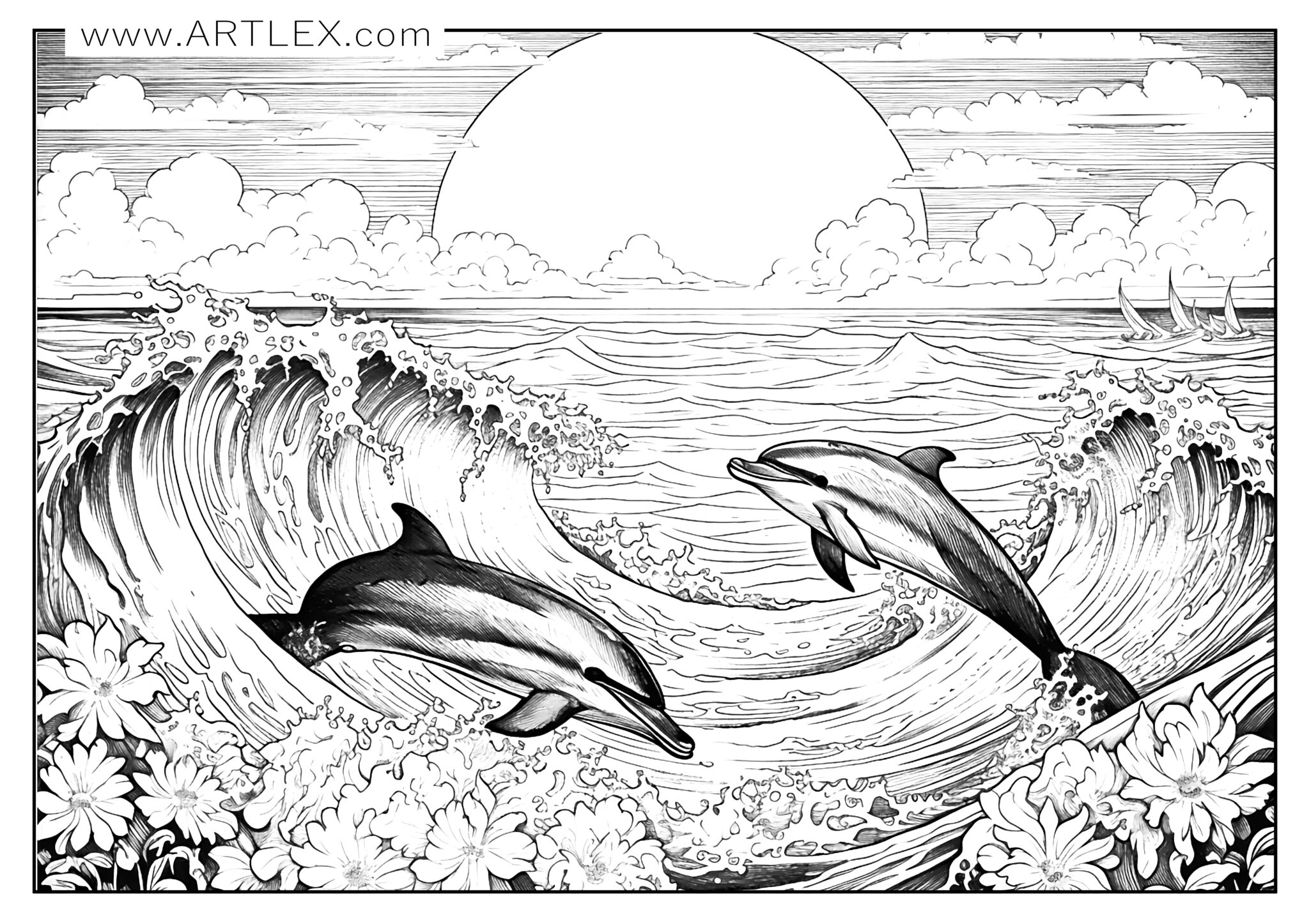 Ocean Coloring Book Pages