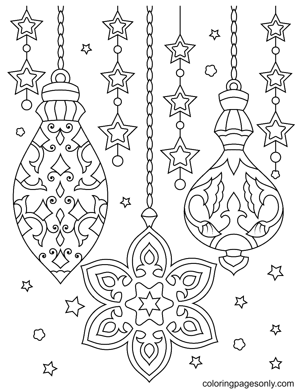 Ornaments Coloring Pages