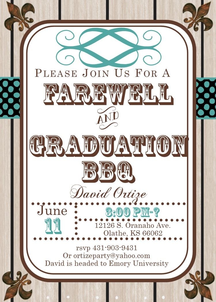 send off party invitation template