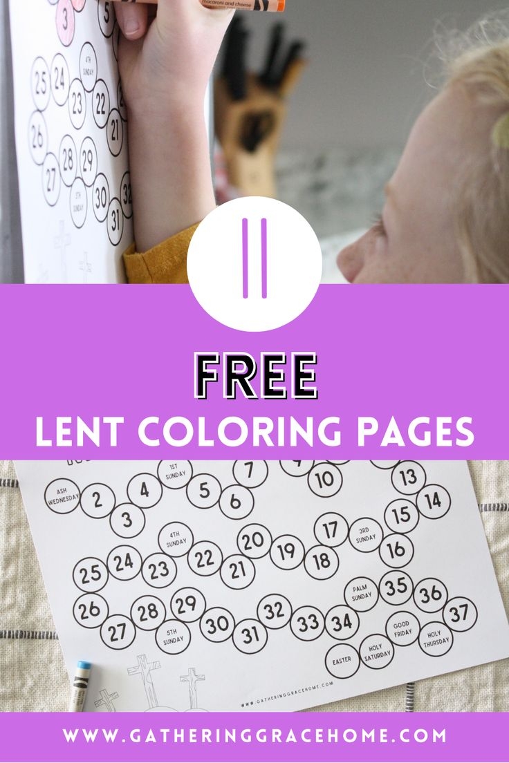 11 Free Lent Coloring Pages In 2025 Lent Sunday School Crafts For