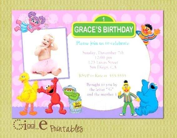 11 How To Create Sesame Street 1St Birthday Invitation Template 