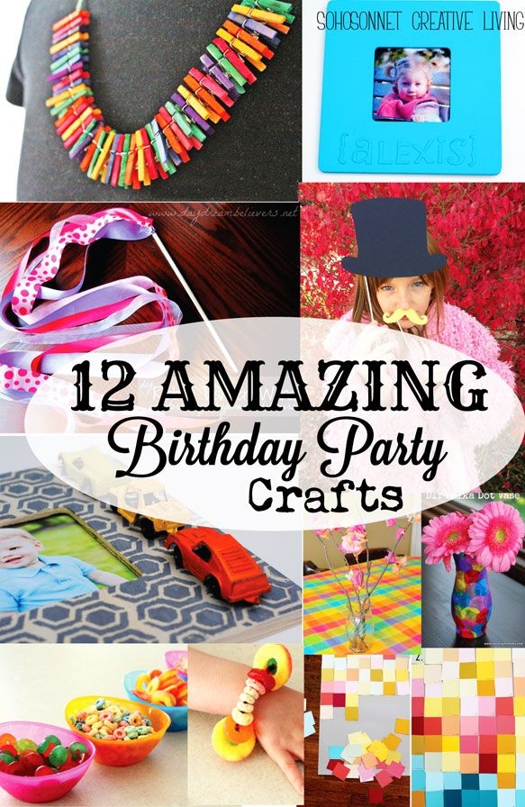 12 Birthday Party Craft Activities For Kids Artofit