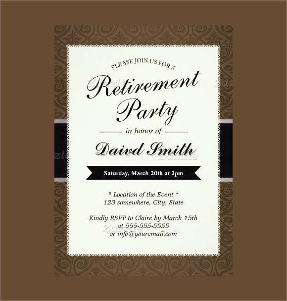 12 Retirement Party Invitations Sample Templates