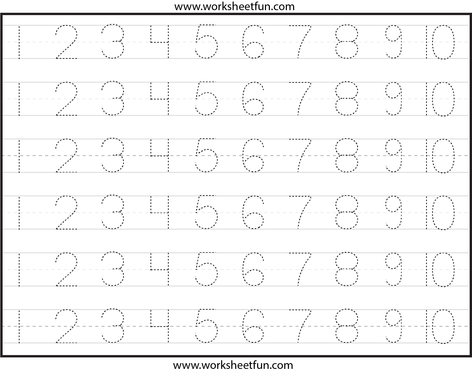 123 Tracing Worksheets Tracing Worksheets