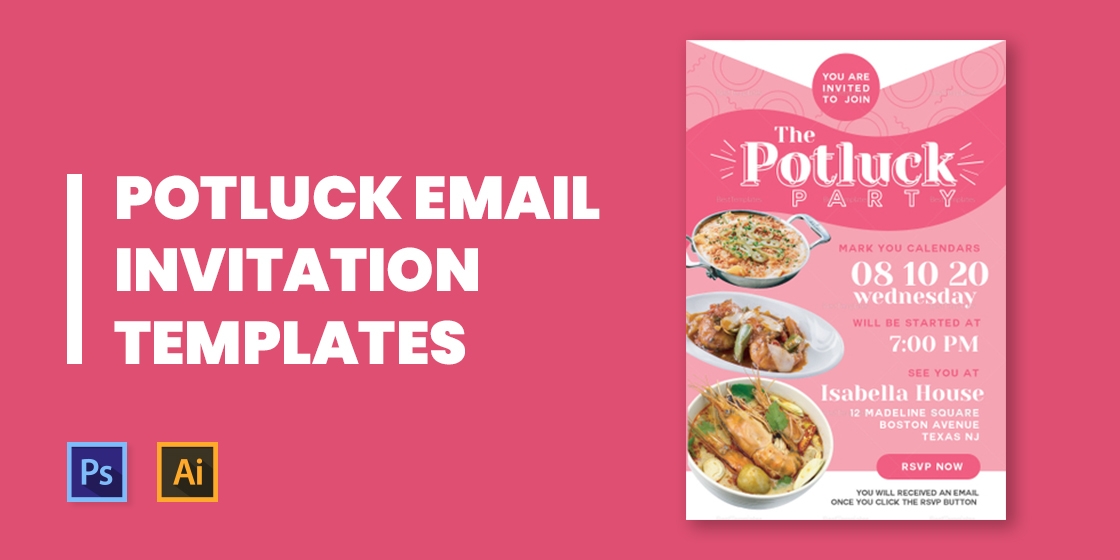 potluck invitation email template