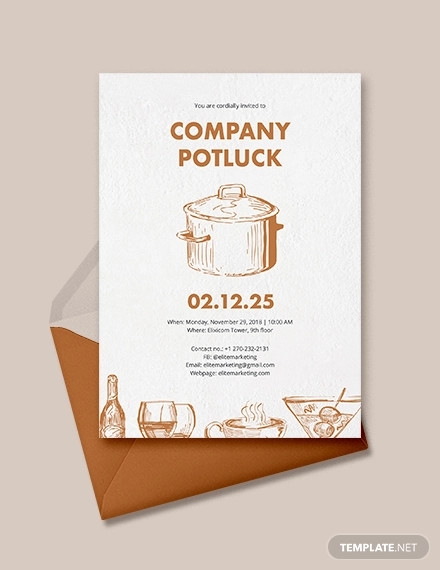 13 Potluck Email Invitation Templates PSD AI