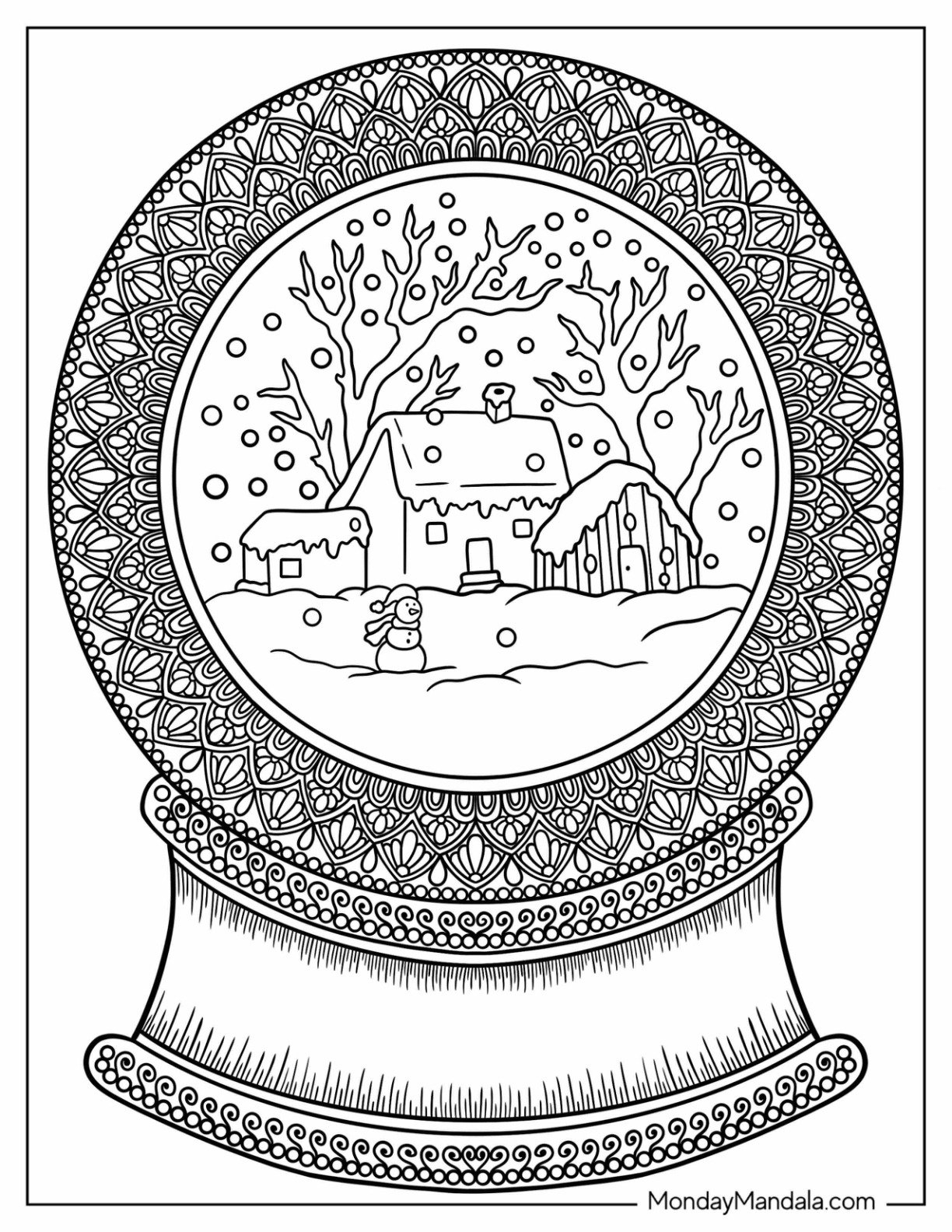 14 Christmas Mandala Coloring Pages Free PDF Printables
