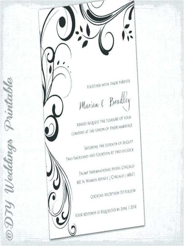 14 Free Scroll Wedding Invitation Template Free PSD File For Scroll