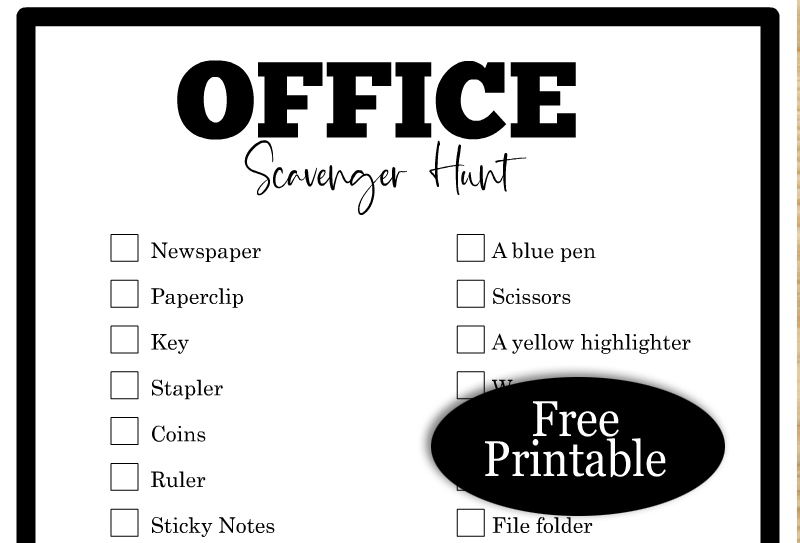 16 Free Printable Office Party Games Worksheets Library