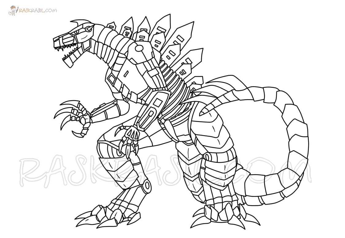 16 Mechagodzilla Coloring Pages ColoringPagesOnly