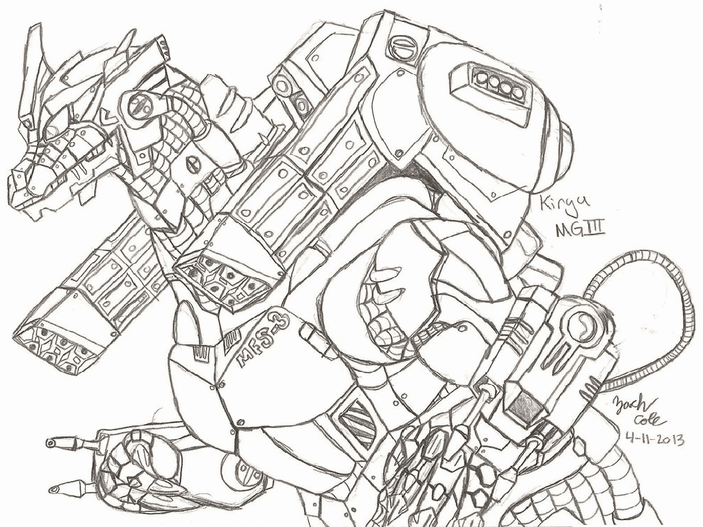 Mechagodzilla Coloring Pages