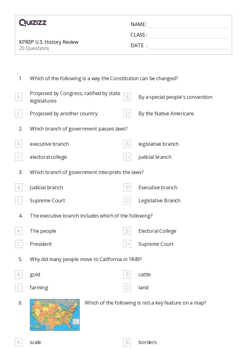 17 U S History Worksheets Free PDF At Worksheeto Worksheets 