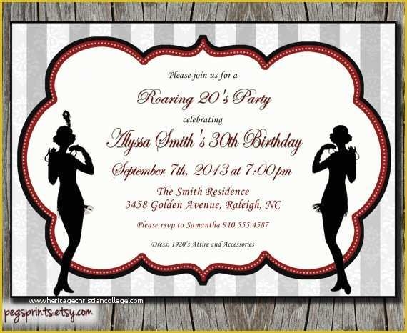 roaring 20s invitation template free