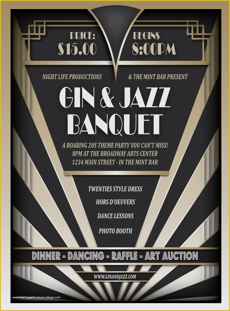 roaring twenties invitation template