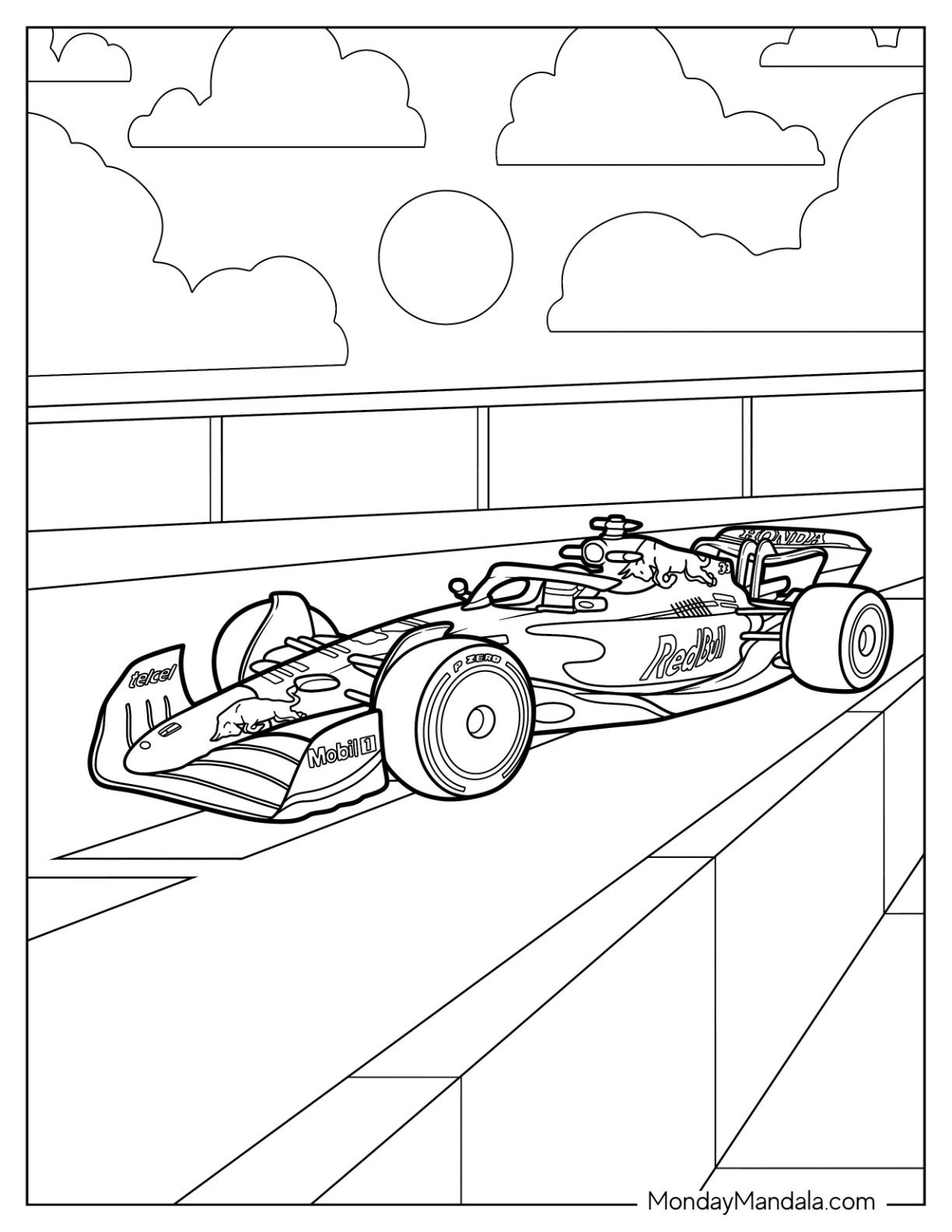 20 F1 Coloring Pages Free PDF Printables 