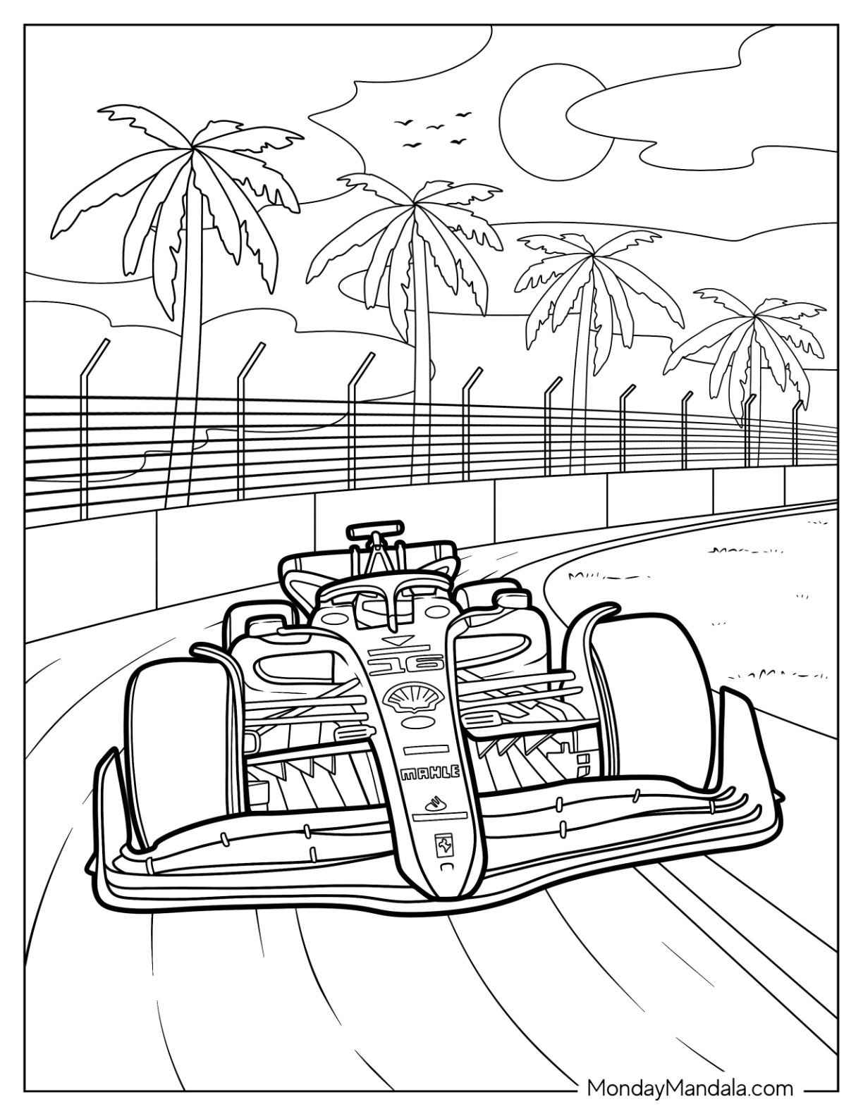 20 F1 Coloring Pages Free PDF Printables 