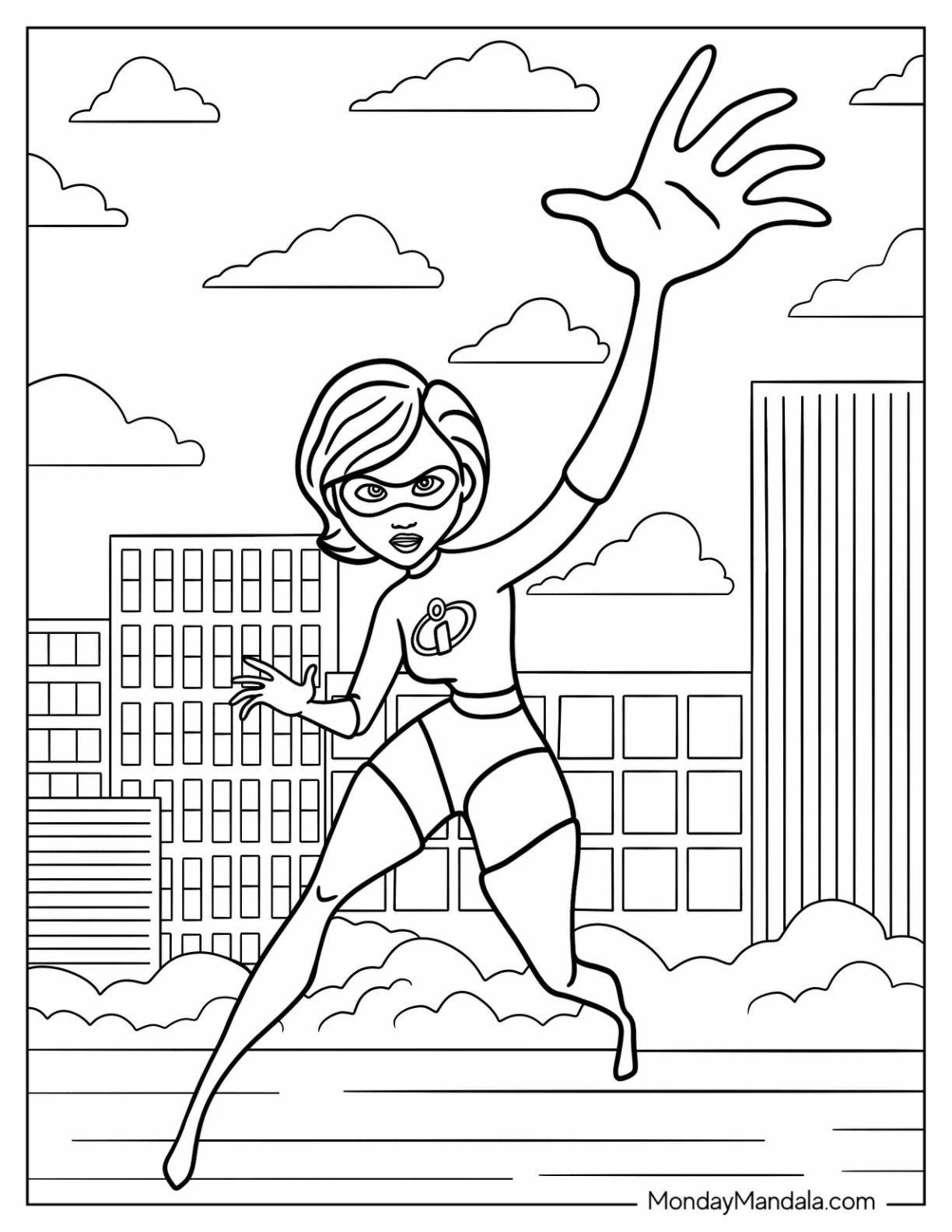 20 Incredibles Coloring Pages Free PDF Printables 45 OFF