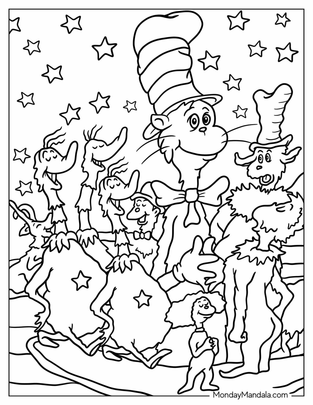 22 Dr Seuss Coloring Pages Free PDF Printables Dr Seuss Coloring 