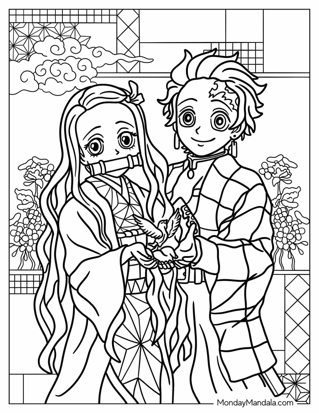 22 Nezuko Coloring Pages Free PDF Printables
