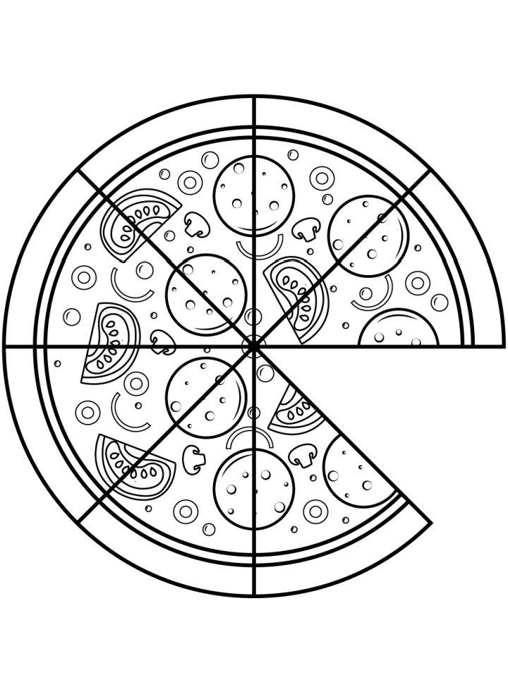 25 Free Pizza Coloring Pages For Kids And Adults Blitsy