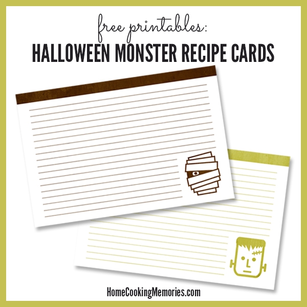 25 Free Printable Recipe Cards Home Cooking Memories