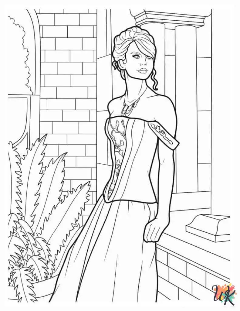 Free Taylor Swift Coloring Pages