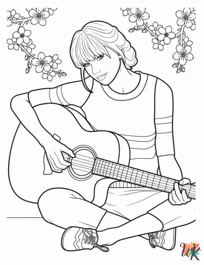 free coloring pages taylor swift