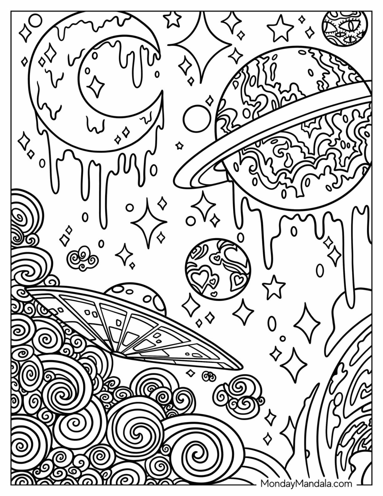 free aesthetic coloring pages