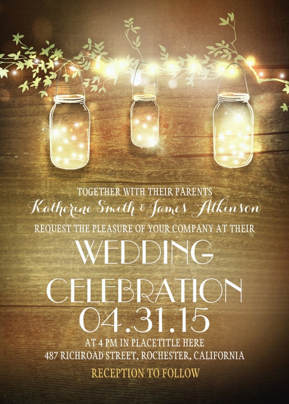 rustic invitation template free