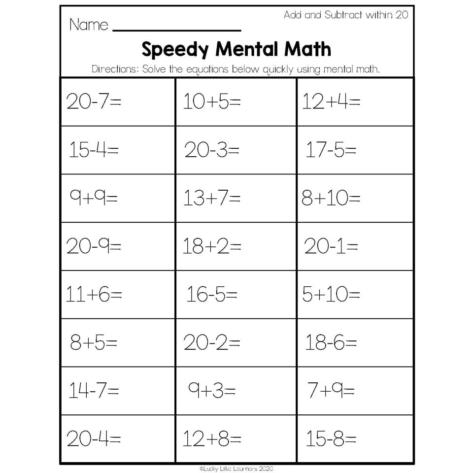 2nd Grade Math Worksheets Operations And Algebraic Thinking Add And