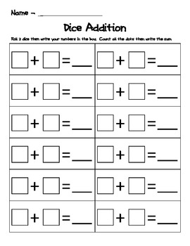 2Nd Grade Printable Math Dice Games Dice Math Games Spot The 