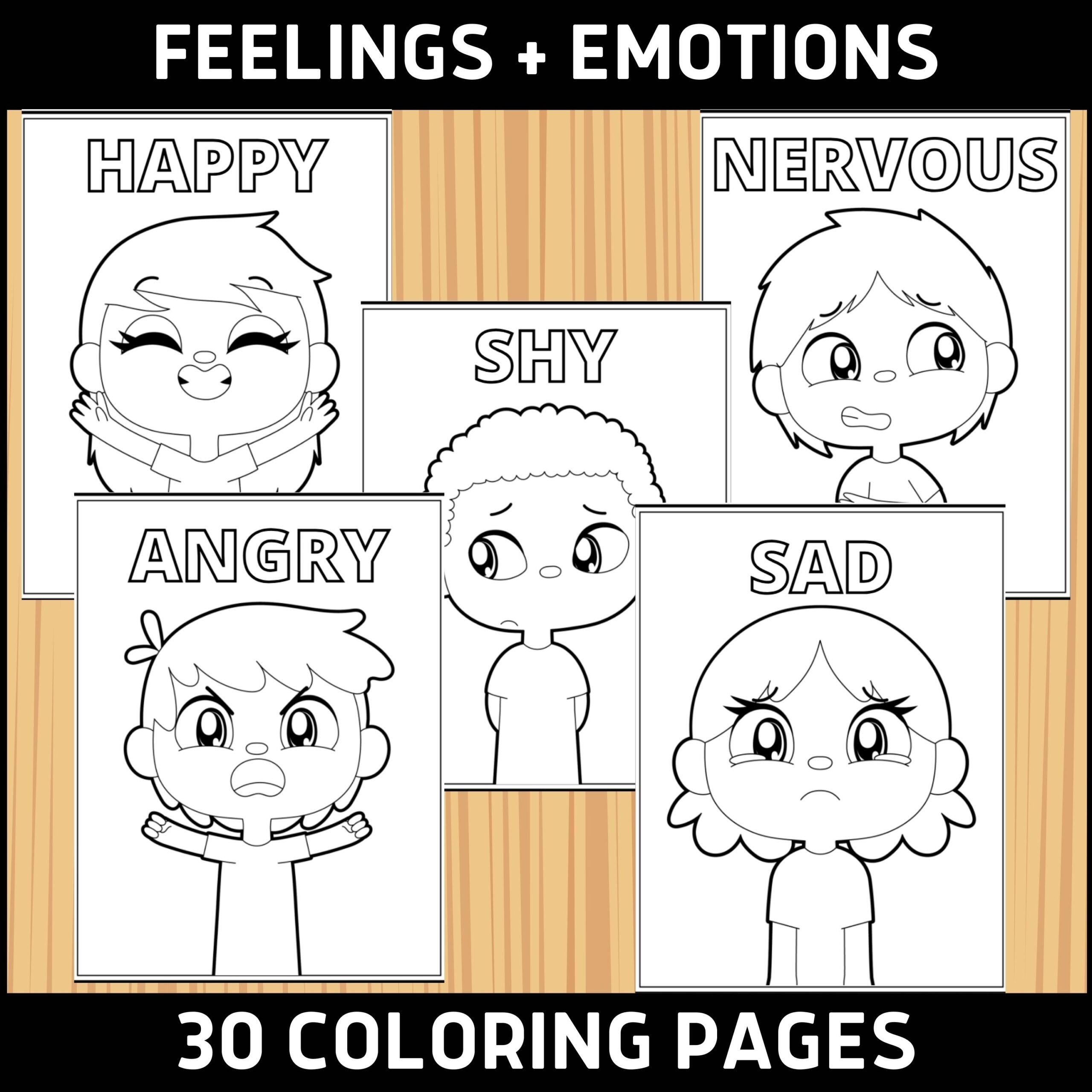 Emotions Color Pages