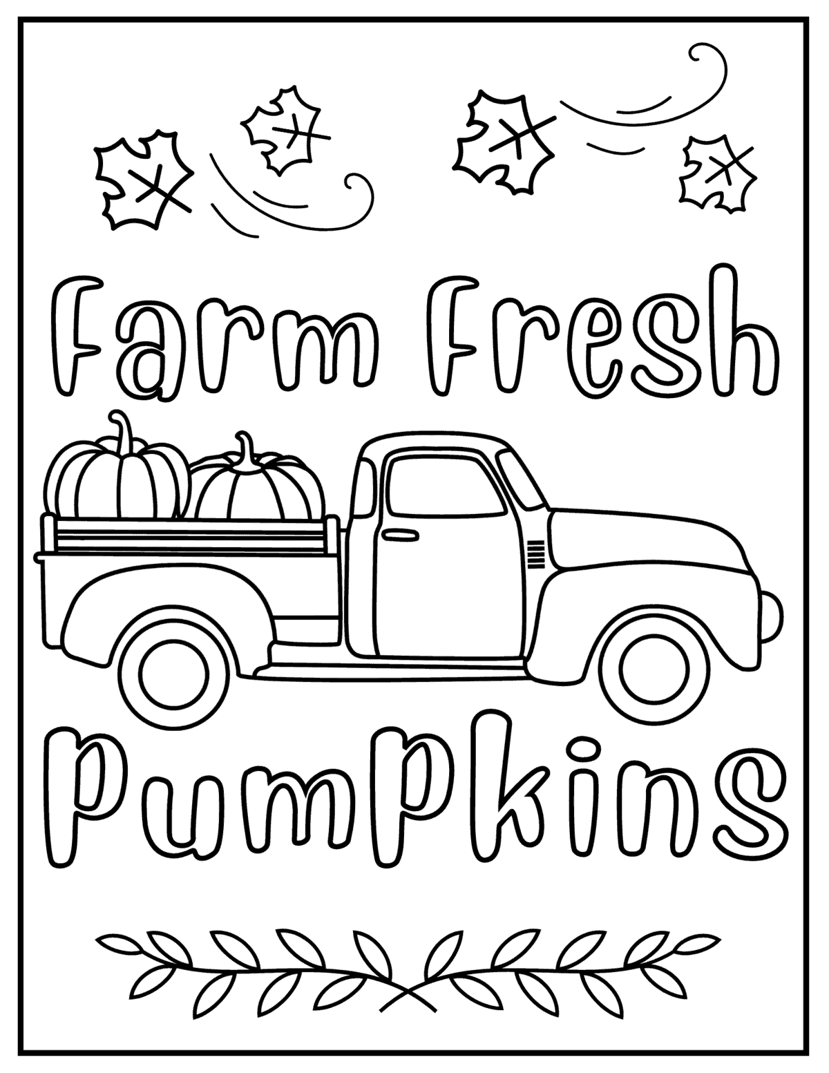 printable free fall coloring pages