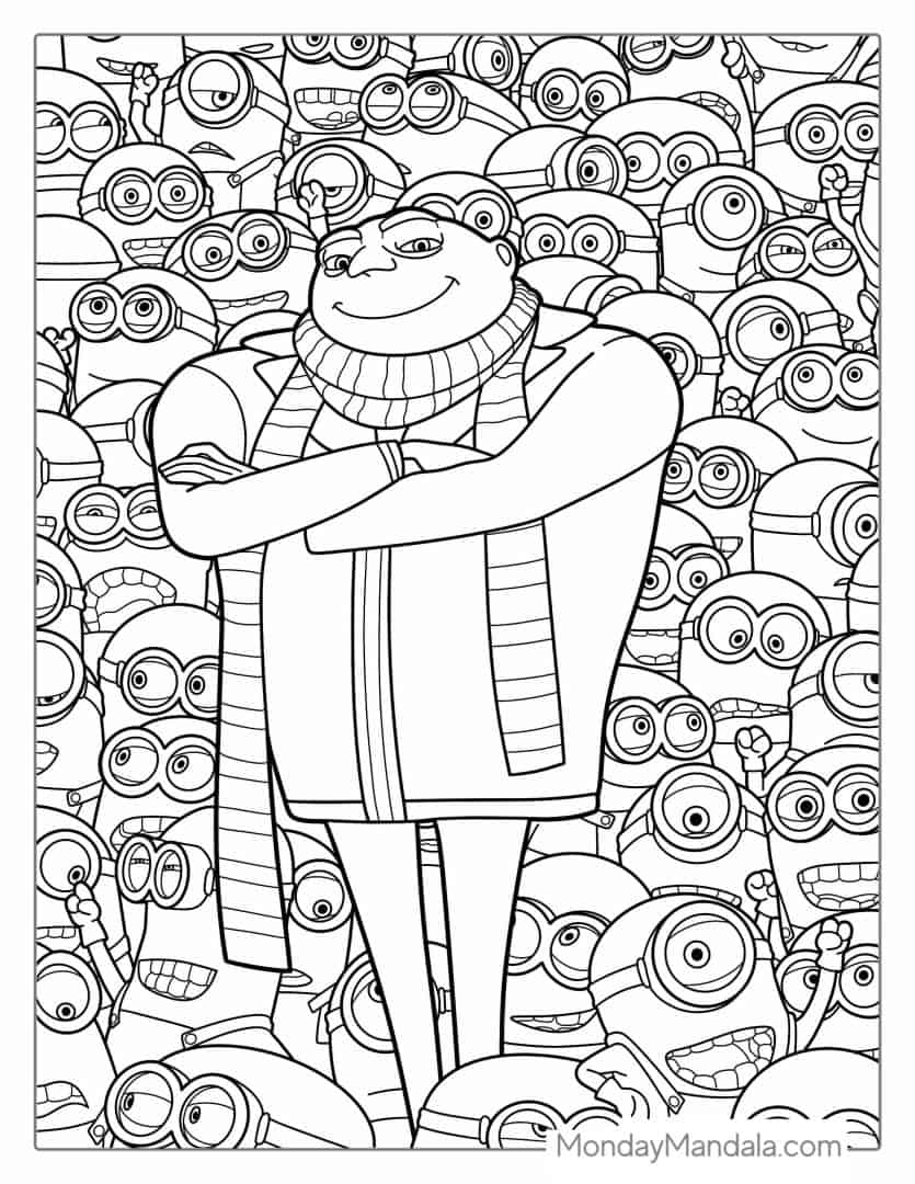 Mega Minion Coloring Pages