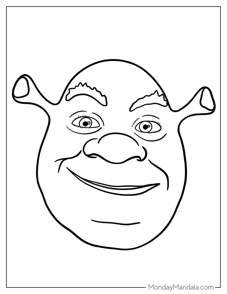 34 Shrek Coloring Pages Free PDF Printables Shrek Coloring Pages