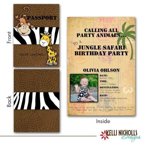 36 Customize Passport Birthday Invitation Template Free Photo With