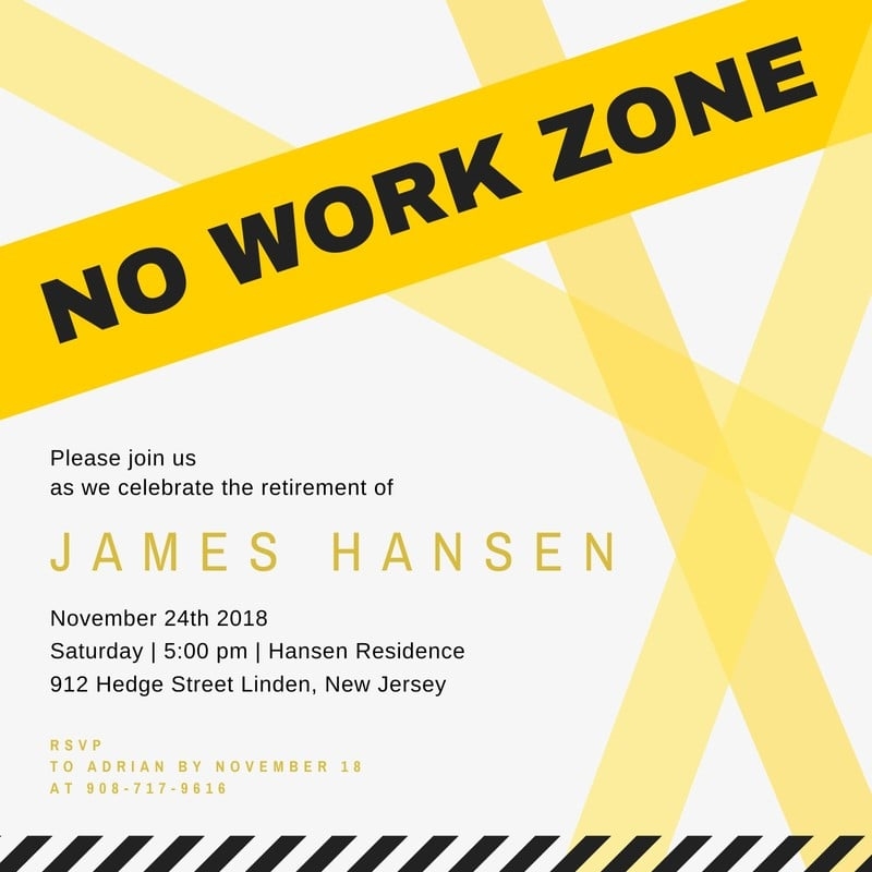 retirement party invite template