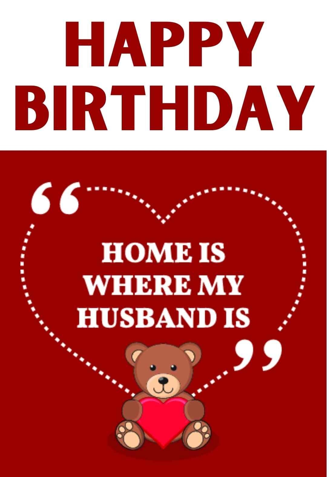 adult husband birthday card printable
