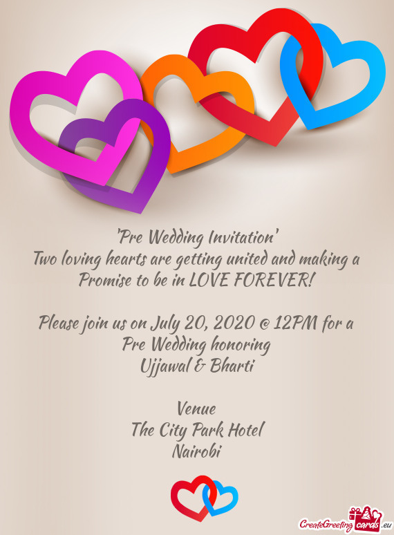  39 Pre Wedding Invitation 39 Free Cards