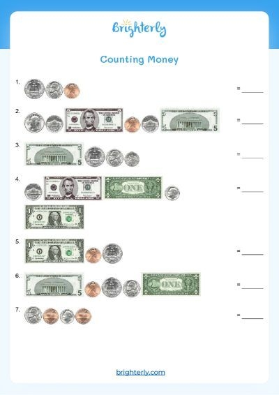 3rd grade money worksheets
