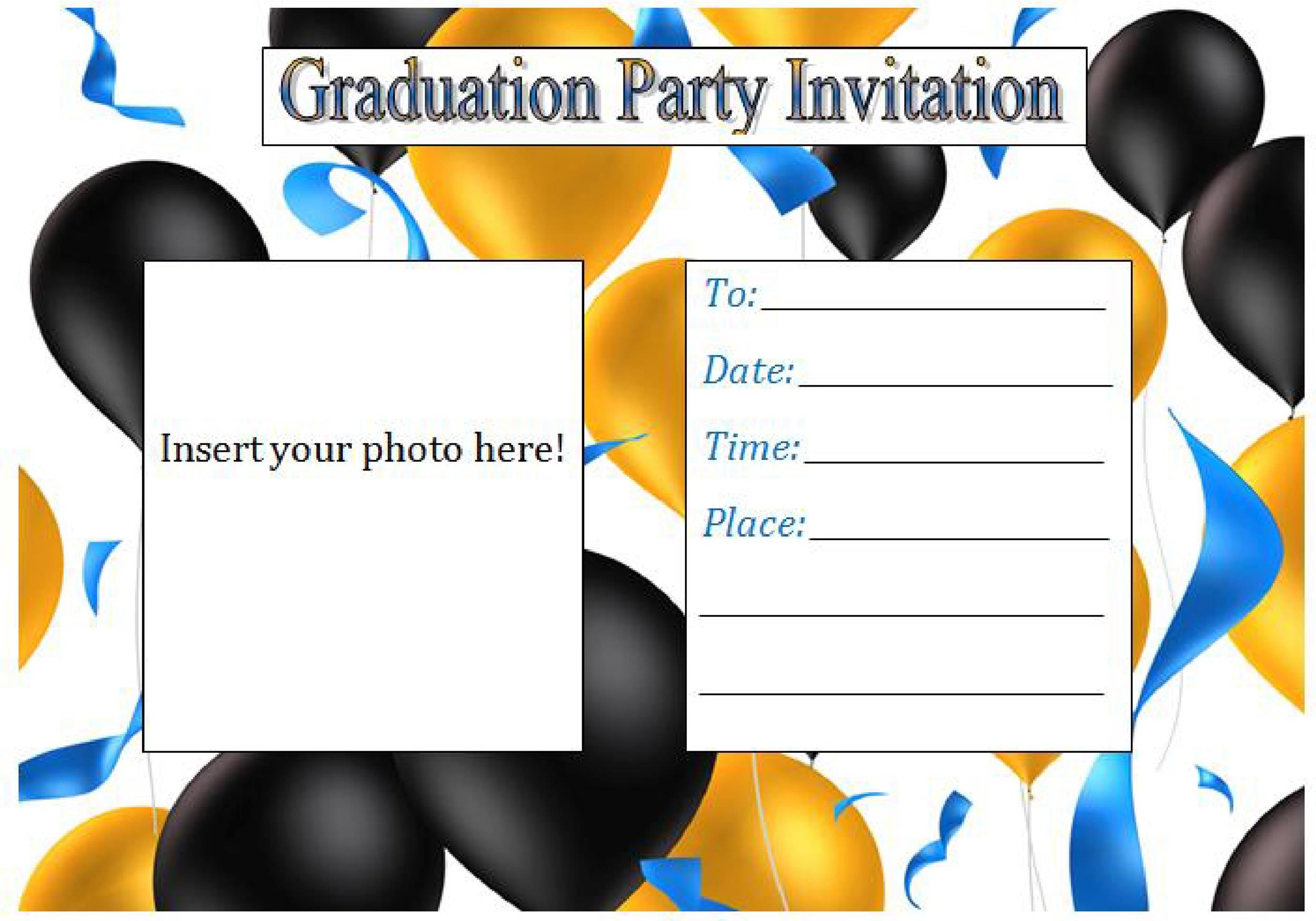 senior graduation invitation templates