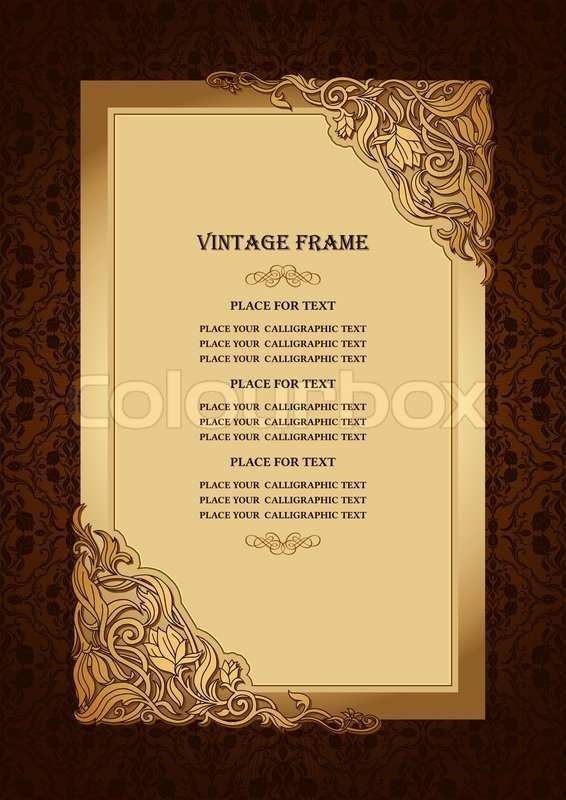 42 Blank Royal Invitation Card Template Vector Layouts For Royal
