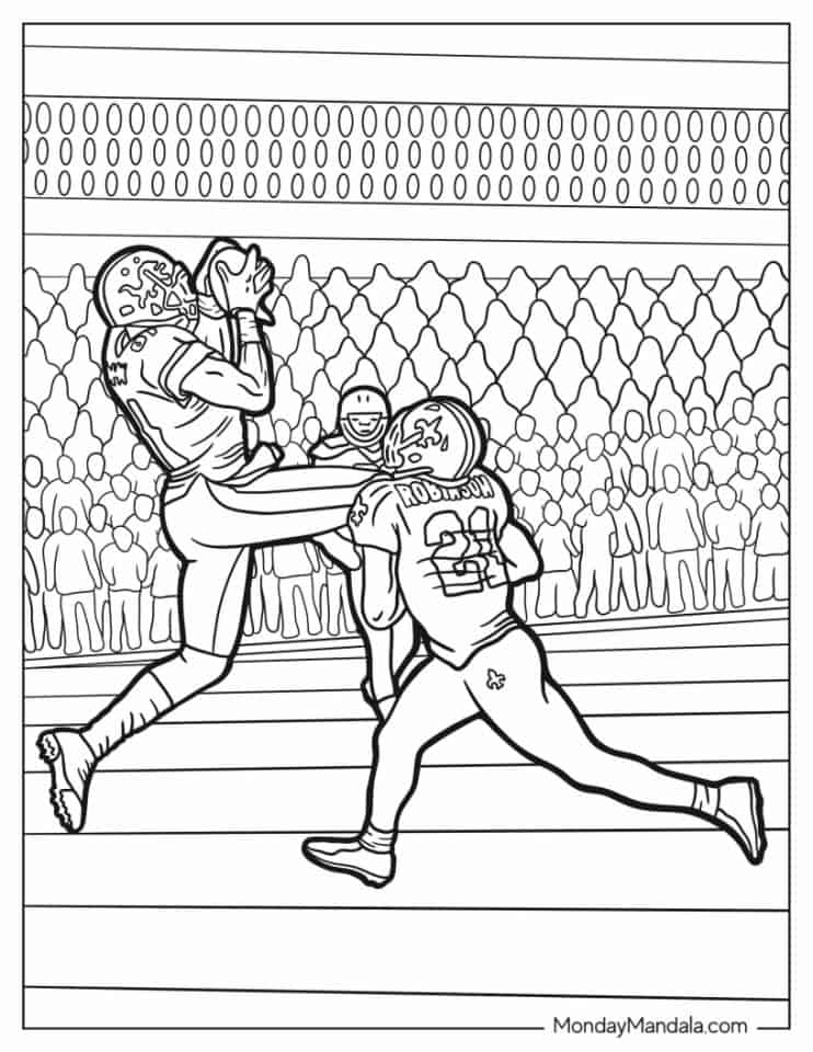 Football Color Pages