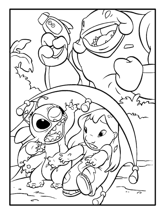 42 Lilo Stitch Coloring Pages Free PDF Printables